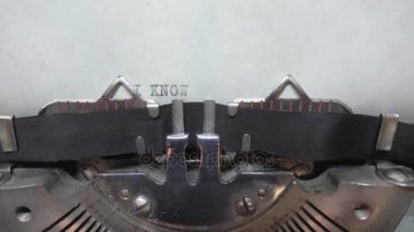 Metin ve daktiloda yazmak yazmak