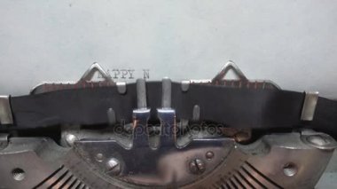 Metin ve daktiloda yazmak yazmak