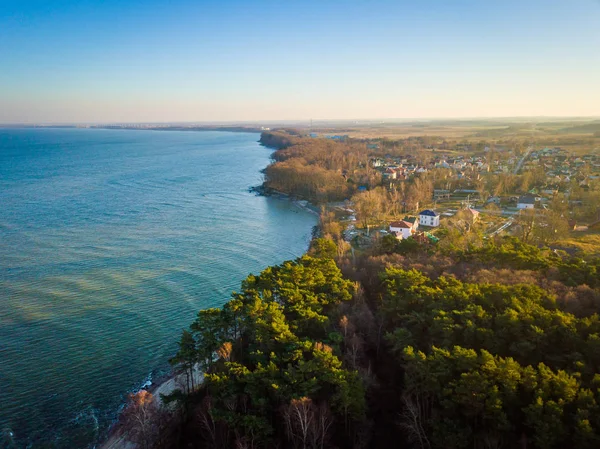 Baltık Denizi kıyılarının havadan görünümü — Stok fotoğraf