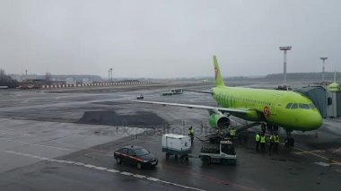 Domodedovo Havaalanı trafik zaman atlamalı gün zaman