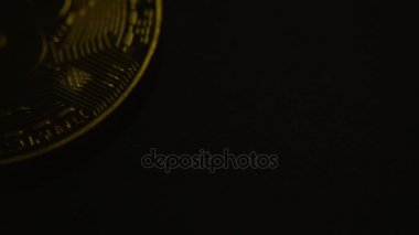 Bitcoin makro sembol işareti yakın çekim