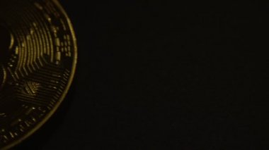 Bitcoin makro sembol işareti yakın çekim