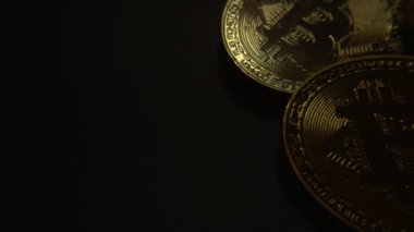 Bitcoin makro sembol işareti yakın çekim