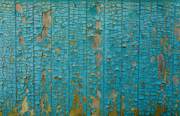 Cracked painted blue wall texture background — Stock Photo, Image