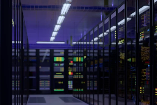 Working data center interior. — Stock Photo, Image