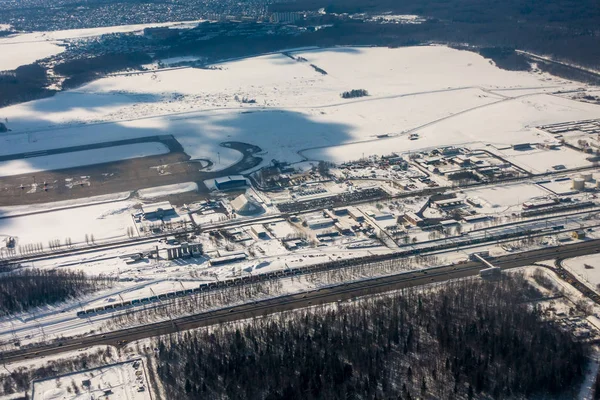 Vista aérea del distrito industrial — Foto de Stock
