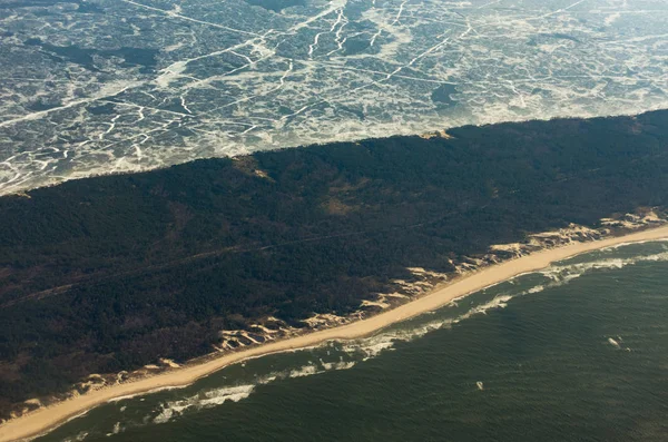 Vista aérea de Curonian Spit — Fotografia de Stock