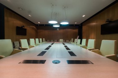 Toplantı Salonu kış Bisiklet Kongre için hazırdır