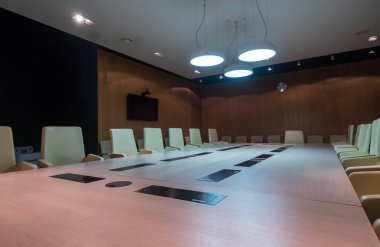 Toplantı Salonu kış Bisiklet Kongre için hazırdır