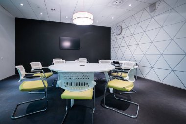 Toplantı Salonu kış Bisiklet Kongre için hazırdır