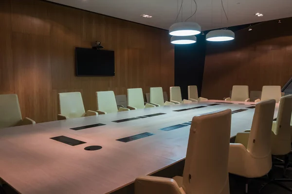 Meeting room is ready for Winter Bicycle Congress — Stock Photo, Image