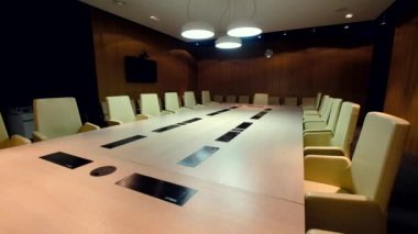 Toplantı Salonu kış Bisiklet Kongre için hazırdır