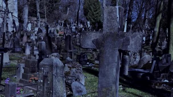 Marcher la nuit au vieux cimetière — Video