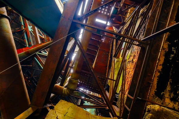 Exterior of an abandoned metallurgical plant — Stock Photo, Image