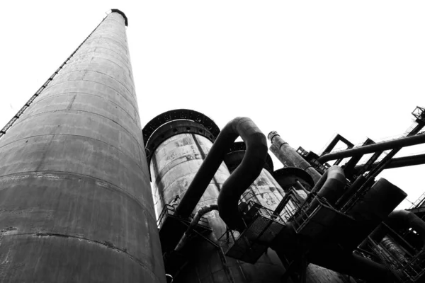 Black and white abstract industrial backround — Stock Photo, Image