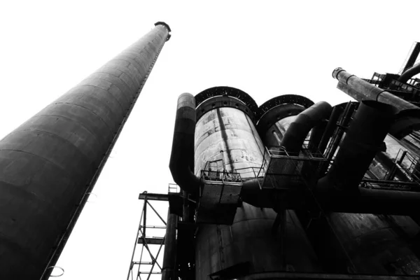 Fondo industrial abstracto blanco y negro —  Fotos de Stock