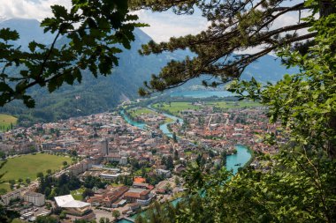 Interlaken şehrin hava manzara