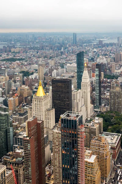 stock image Aerial view of Manhattan skyscrapers