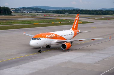 EasyJet Airline Company airplane preparing for take-off