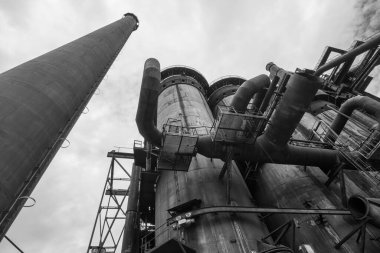 Siyah ve beyaz soyut endüstriyel arka plan