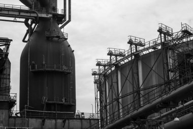 Siyah ve beyaz soyut endüstriyel arka plan