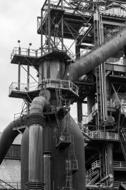 Siyah ve beyaz soyut endüstriyel arka plan