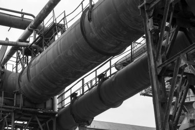 Siyah ve beyaz soyut endüstriyel arka plan