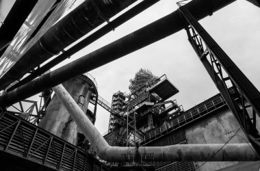 Siyah ve beyaz soyut endüstriyel arka plan