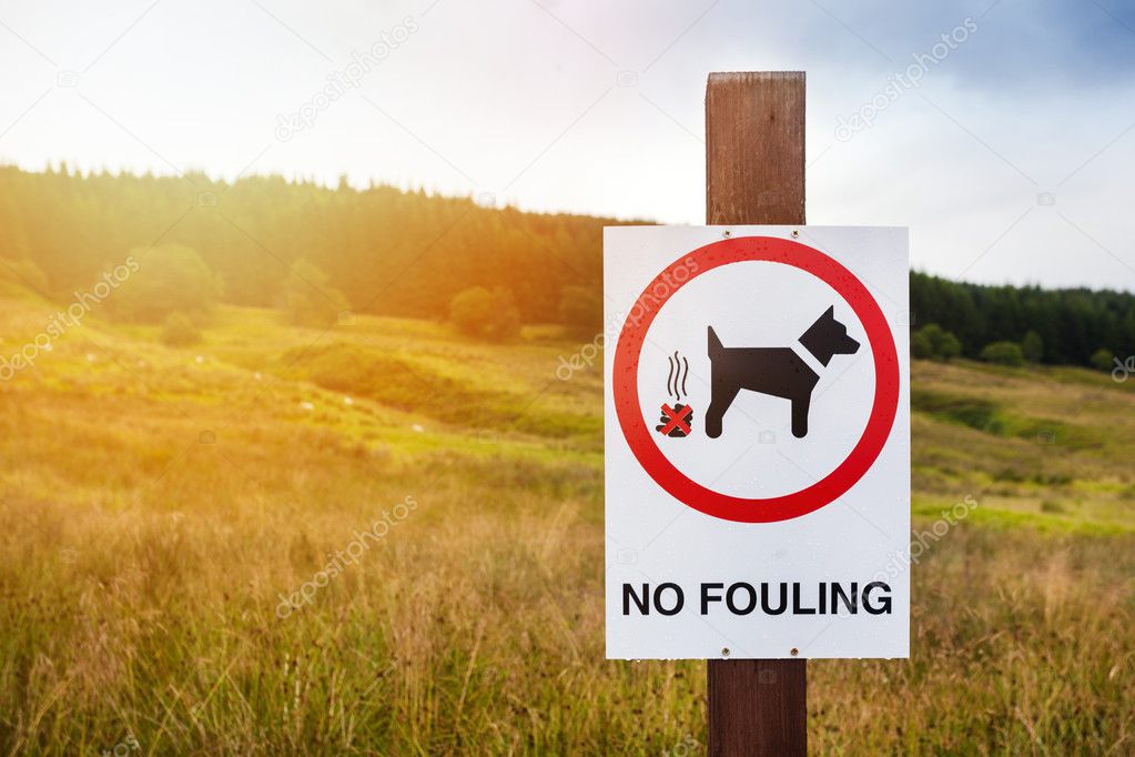 No fouling sign