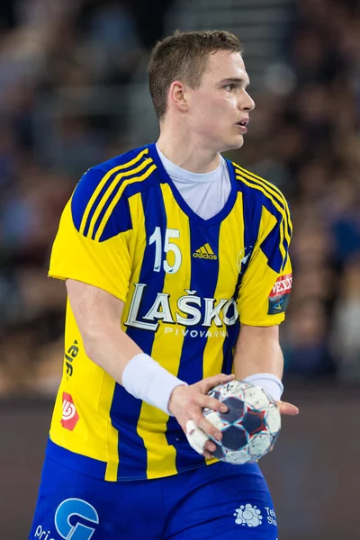 Mannen van de EHF Champions League 2016-17, groep B fase. HC Zagreb Ppd Vs Hc Zagreb Ppd Vs Hc Celje Pivovarna Lasko — Stockfoto