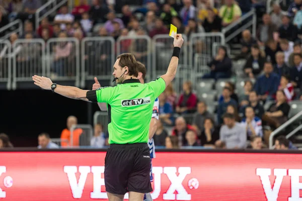 Mannen van de EHF Champions League 2016-17, groep B fase. HC Zagreb Ppd Vs Hc Zagreb Ppd Vs Hc Celje Pivovarna Lasko — Stockfoto