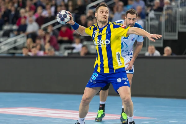 EHF Liga de Campeones Masculino 2016-17, fase Grupo (B). HC Zagreb PPD VS HC Zagreb PPD VS HC Celje Pivovarna Lasko — Foto de Stock