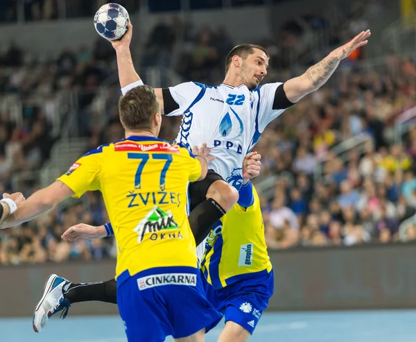 EHF Liga de Campeones Masculino 2016-17, fase Grupo (B). HC Zagreb PPD VS HC Zagreb PPD VS HC Celje Pivovarna Lasko — Foto de Stock