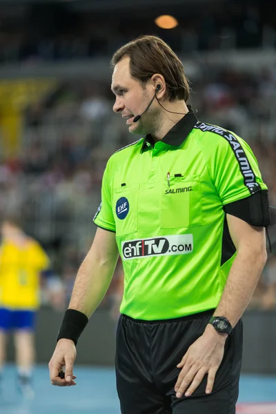 EHF Pánské Champions League 2016-17, fáze skupina (B). HC Zagreb Ppd Vs Hc Zagreb Ppd Vs Hc Celje podniku Pivovarna Laško — Stock fotografie