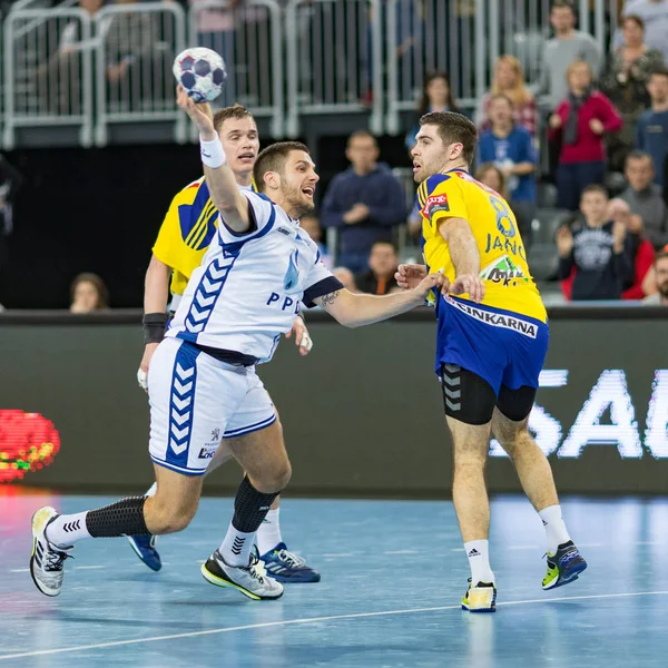 Liga dos Campeões Masculinos EHF 2016-17, fase Grupo (B). HC Zagreb PPD VS HC Zagreb PPD VS HC Celje Pivovarna Lasko Fotos De Bancos De Imagens