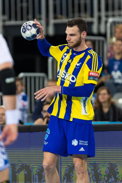 Liga dos Campeões Masculinos EHF 2016-17, fase Grupo (B). HC Zagreb PPD VS HC Zagreb PPD VS HC Celje Pivovarna Lasko Fotos De Bancos De Imagens