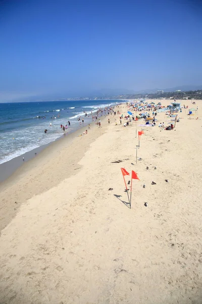Santa Monica California Temmuz Santa Monica Beach Müdavimlerinin Temmuz 2012 — Stok fotoğraf