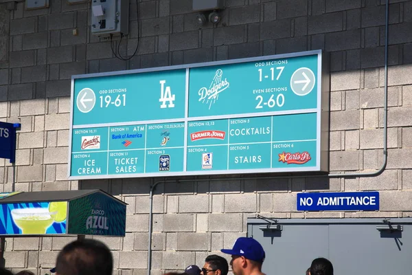 Dodger Stadium Los Angeles Dodgers Inglés Los Ángeles Julio Firma —  Fotos de Stock