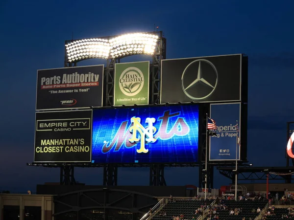 New York September Outfield Scoreboards Citi Field September 2017 New — Stock Photo, Image