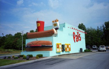 Johnson City, Tennessee - Haziran 28: Pals ani hizmet sürücü üzerinde 28 Haziran 2008 Johnson City, TN Pal'in arabalı bir bölgesel fast food zinciri Virginia ve Tennessee mevcuttur.