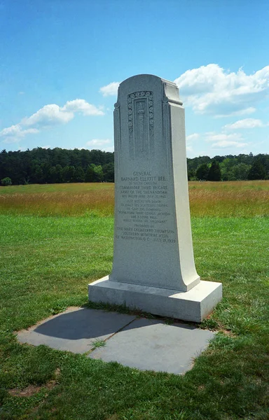 Manassas Virginia Juni Generaal Bee Monument Manassas National Battlefield Site — Stockfoto