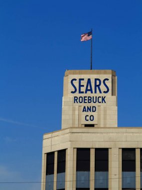 Hackensack, New Jersey - April14: Vintage Sears Roebuck mağaza üzerinde 14 Nisan 2018 Hackensack, New Jersey'de. Sears 1892 yılında bir posta sipariş kataloğu şirket olarak kuruldu..