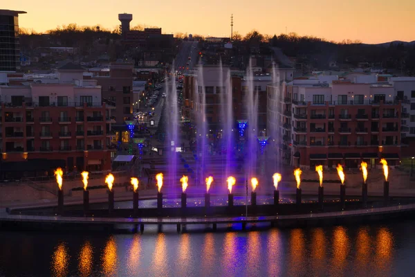 Branson Missouri Skyline au coucher du soleil — Photo