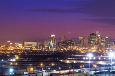 Kansas City Skyline Kit Bond Bridge ile