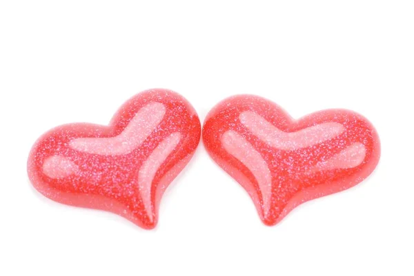 Couple of red hearts — Stock Photo, Image