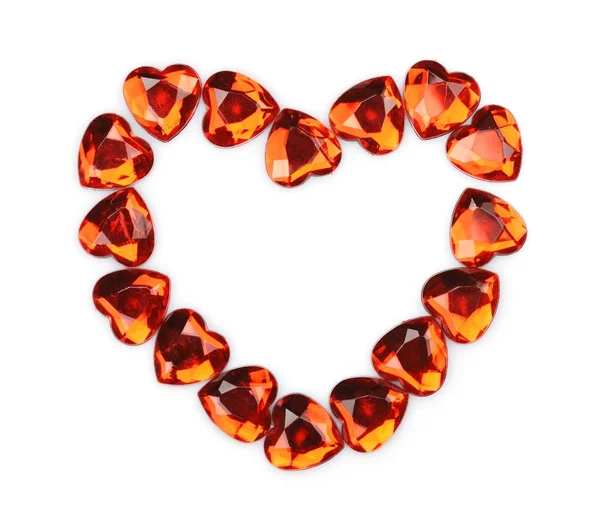 Red crystal heart — Stock Photo, Image