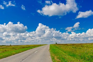 Asfalt yol alanında