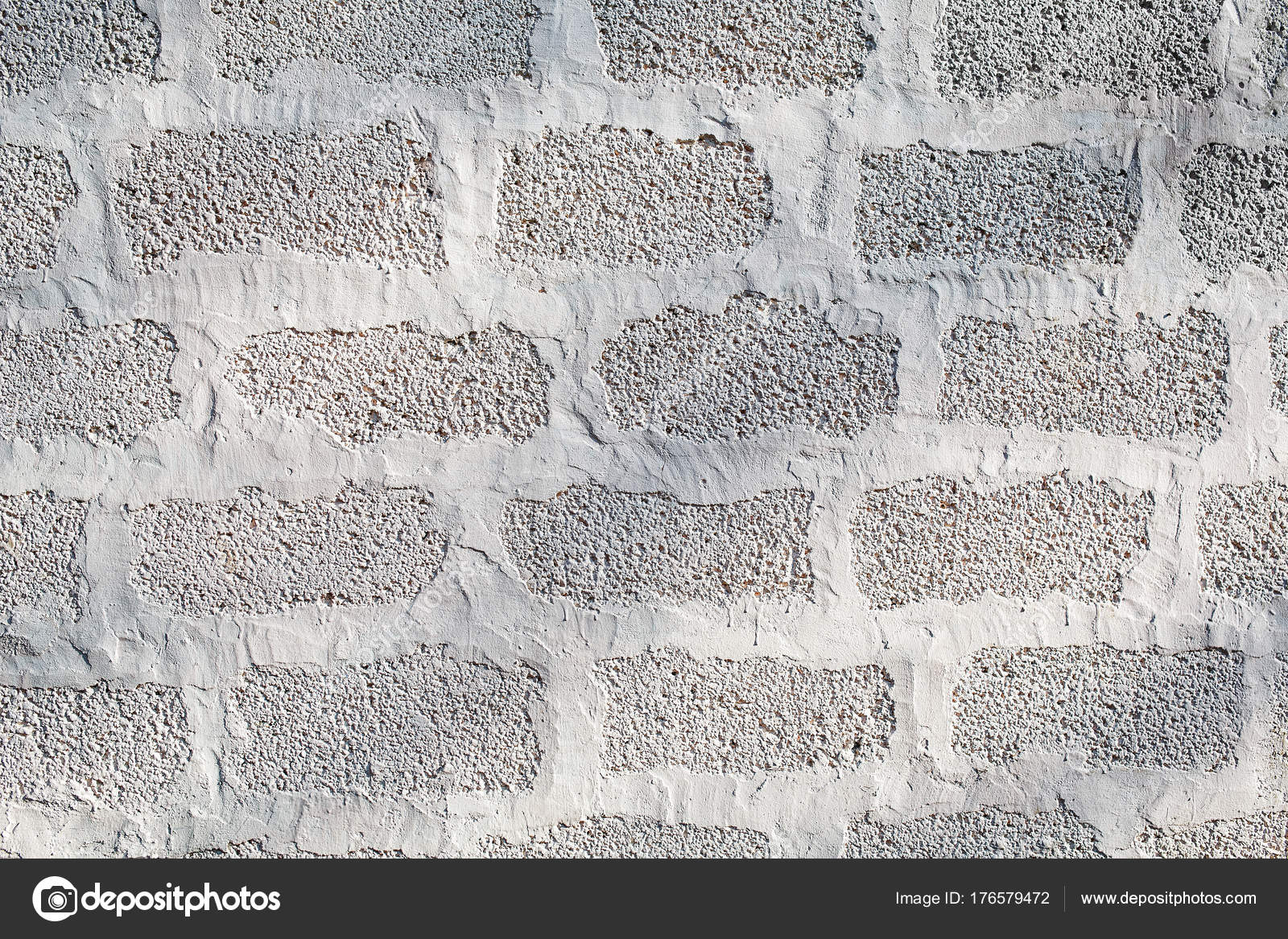 The Wall Of Cinder Blocks Is Painted White Background Texture