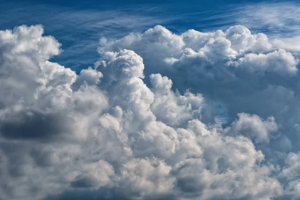 Cumulus clouds, A large cluster of clouds