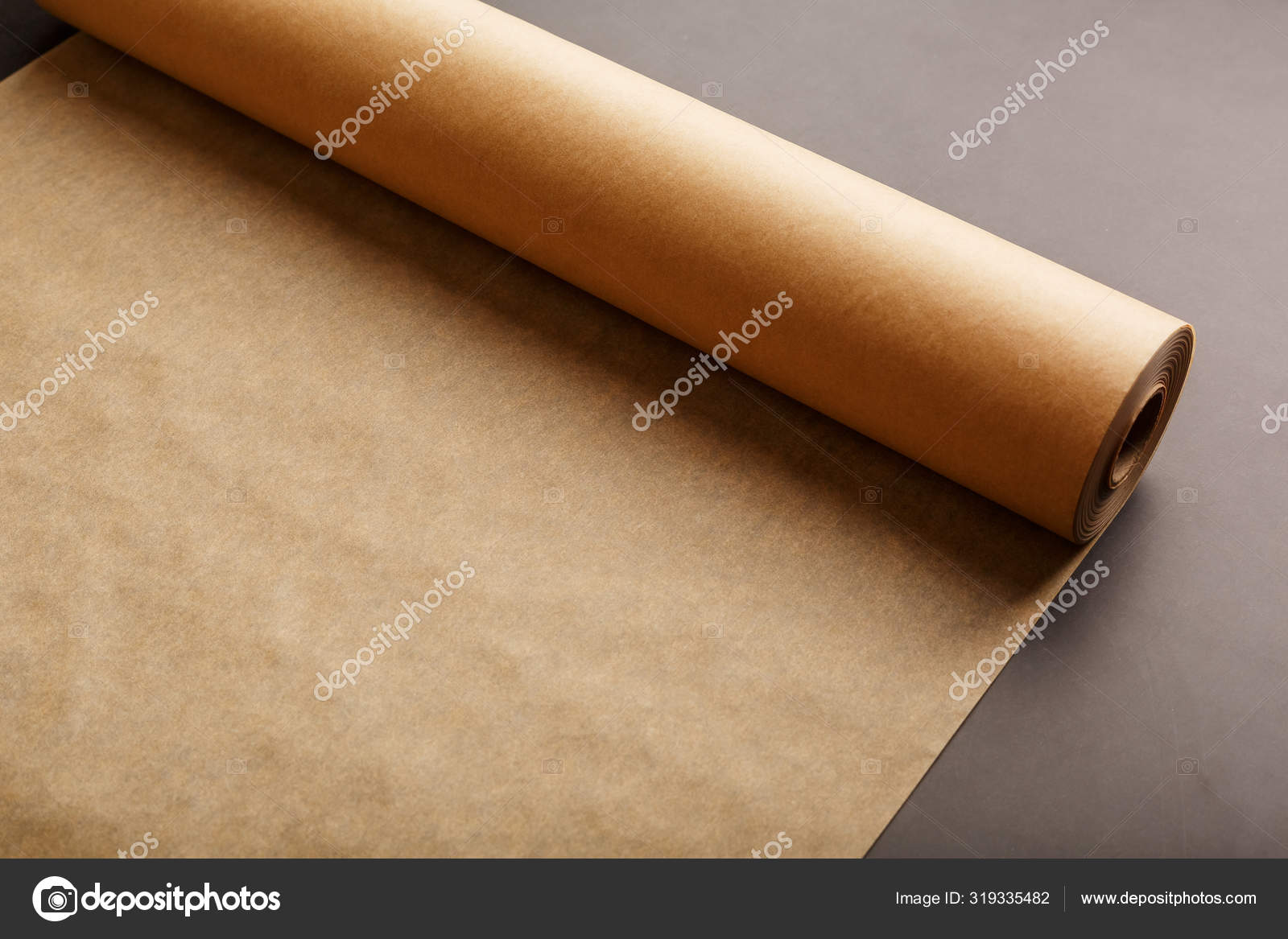 dark brown paper roll